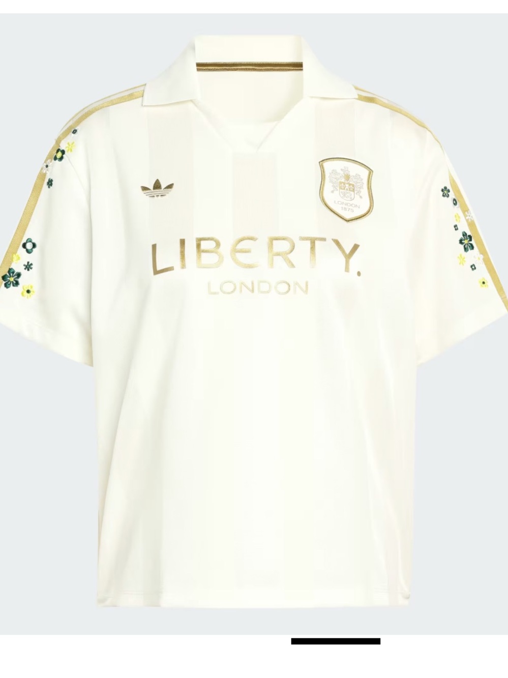 Liberty London x Adidas White & Gold Football Shirt